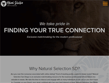 Tablet Screenshot of naturalselectionsd.com